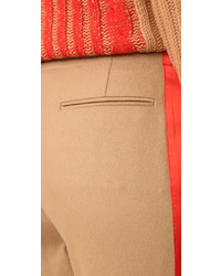 Pantalon large à rayures verticales marron clair Rag & Bone