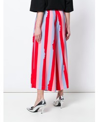 Pantalon large à rayures verticales multicolore Vivetta