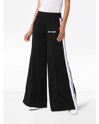 Pantalon large à rayures verticales noir Palm Angels