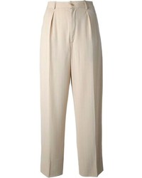 Pantalon large beige Saint Laurent