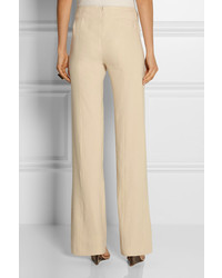 Pantalon large beige Donna Karan