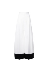 Pantalon large blanc et noir Racil