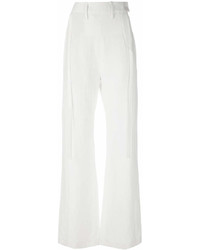 Pantalon large blanc Ann Demeulemeester