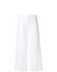 Pantalon large blanc Aspesi