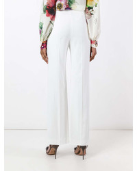 Pantalon large blanc Lanvin