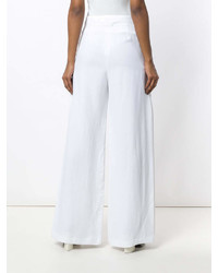 Pantalon large blanc Roberta Furlanetto