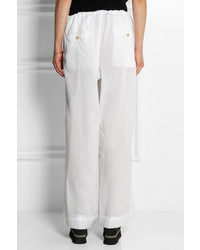 Pantalon large blanc Marni