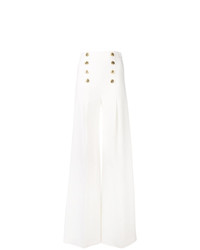 Pantalon large blanc Elisabetta Franchi