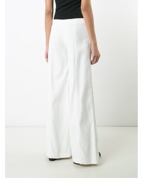 Pantalon large blanc Mugler