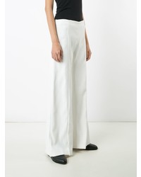 Pantalon large blanc Mugler