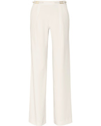 Pantalon large blanc Halston