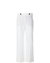 Pantalon large blanc Incotex
