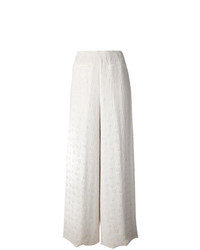 Pantalon large blanc Jean Louis Scherrer Vintage