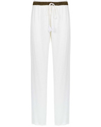 Pantalon large blanc