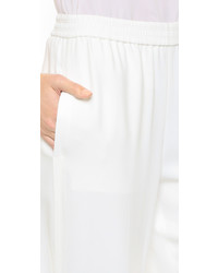 Pantalon large blanc Helmut Lang