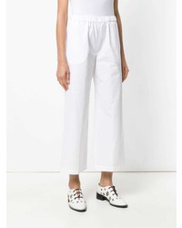 Pantalon large blanc Aspesi