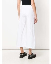 Pantalon large blanc Love Moschino