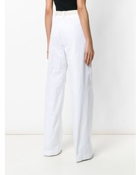 Pantalon large blanc Moncler