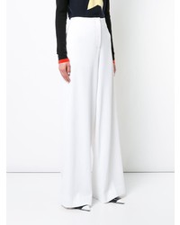 Pantalon large blanc Dvf Diane Von Furstenberg