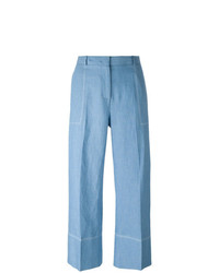 Pantalon large bleu clair Ermanno Scervino