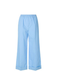 Pantalon large bleu clair Ermanno Scervino