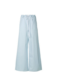 Pantalon large bleu clair MM6 MAISON MARGIELA