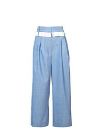 Pantalon large bleu clair Tibi