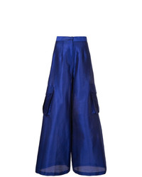 Pantalon large bleu marine Bambah