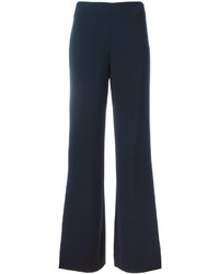 Pantalon large bleu marine Diane von Furstenberg