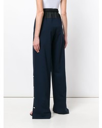 Pantalon large bleu marine Cédric Charlier