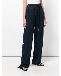 Pantalon large bleu marine Cédric Charlier