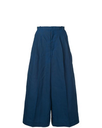 Pantalon large bleu marine Facetasm