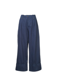 Pantalon large bleu marine Kolor