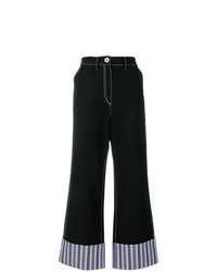 Pantalon large bleu marine Minki