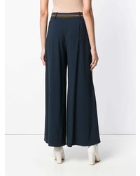 Pantalon large bleu marine Peter Pilotto