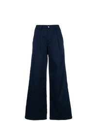 Pantalon large bleu marine Societe Anonyme