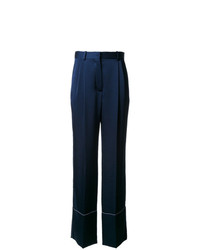 Pantalon large bleu marine Sonia Rykiel