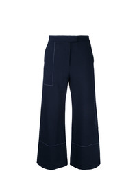 Pantalon large bleu marine Studio Nicholson