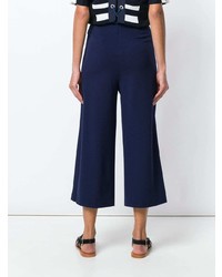 Pantalon large bleu marine Tibi