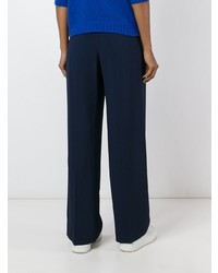 Pantalon large bleu marine MSGM