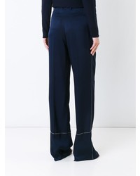 Pantalon large bleu marine Sonia Rykiel