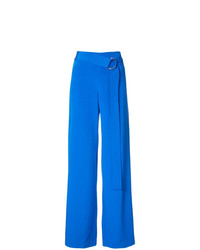Pantalon large bleu Adam Lippes