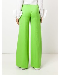 Pantalon large chartreuse Emanuel Ungaro Vintage