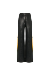 Pantalon large en cuir noir Skiim