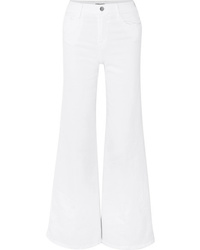 Pantalon large en denim blanc Frame