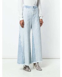 Pantalon large en denim bleu clair Chloé