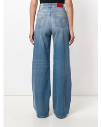 Pantalon large en denim bleu clair Fiorucci