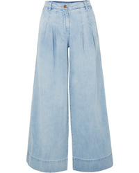 Pantalon large en denim bleu clair Ulla Johnson