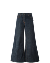 Pantalon large en denim bleu marine Jean Paul Gaultier Vintage