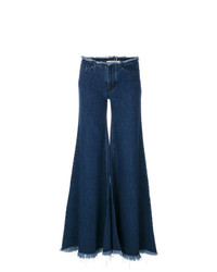 Pantalon large en denim bleu marine MARQUES ALMEIDA